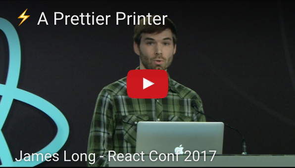 Una impresora más bonita por James Long en React Conf 2017
